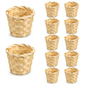 12 Pcs Mini Baskets for Crafts 2.4 x 3 Inch Basket Desktop Clutter