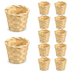 12 Pcs Mini Baskets for Crafts 2.4 x 3 Inch Basket Desktop Clutter