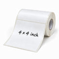 4" x 4" Large Blank Writable Label Stickers Roll 200 Pcs