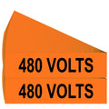 50 Pack 480 Volts Safety Decal, 4" x 1" 50