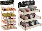 HOTCAN Cookie Display with Acrylic Front & Wooden Cookie Display
