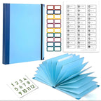 GANGZI The Life Book Document Organizer Binder(Blue) Blue