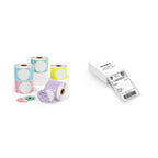 2" Color Circle Thermal Stickers 6 Rolls-4,500 Labels+4x6 Thermal Printer Labels 220 Labels/Stack