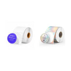 2" Color Thermal Stickers 750 Labels/Roll+2" Shell Texture Round Thermal Labels 500 Labels/Roll