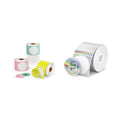 2" Pink Thermal Labels 4 Rolls-3,000 Labels+2" Round Holographic Thermal Labels, 400 Sheets/1 Roll