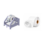 ILH01 Label Holder Purple+2" Circle Thermal Labels 750 Labels/Roll