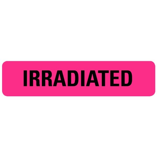 IRRADIATED Medical Labels .375" x 1.65" Labels (500 labels)