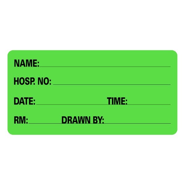 Name Information Medical Labels 2" x 1" Labels (500 labels)