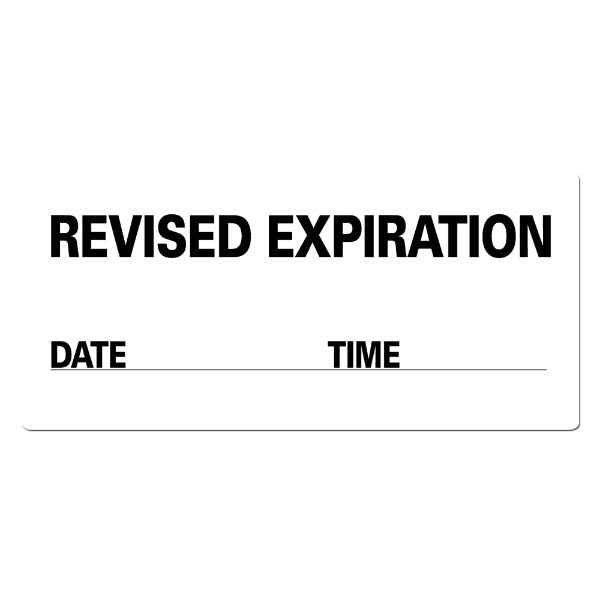 REVISED EXPIRATION Medical Labels 2" x 1" Labels (500 labels)
