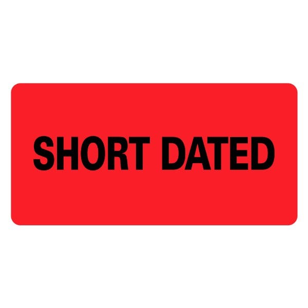 Short Dated Medical Labels 2" x 1" Labels (500 labels)
