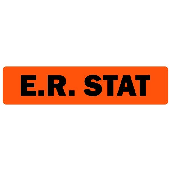 E.R. Stat Medical Labels .375" x 1.625" labels (500 labels)