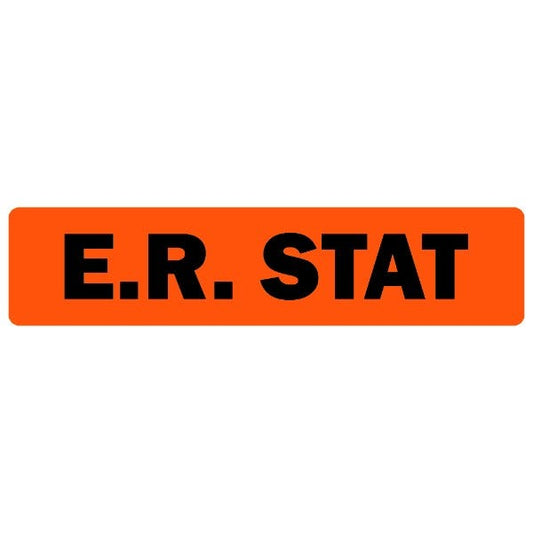 E.R. Stat Medical Labels .375" x 1.625" labels (500 labels)