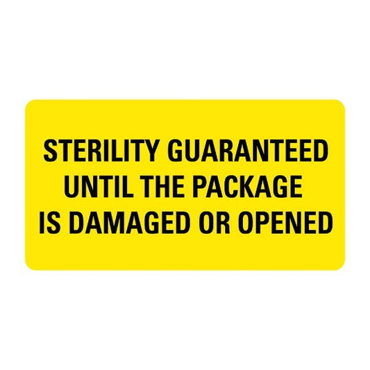 Sterility Guaranteed Labels 2" x 1" Labels (500 labels)