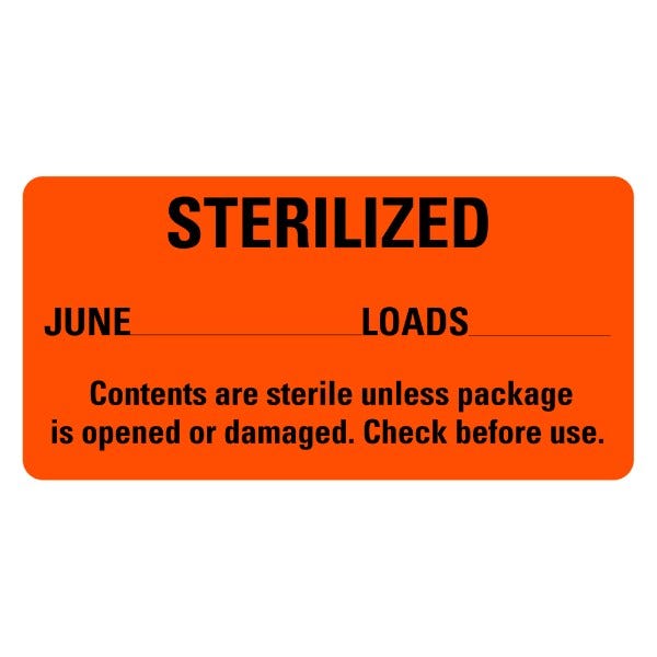 STERILIZED June Medical Labels 2" x 1" Labels (500 labels)