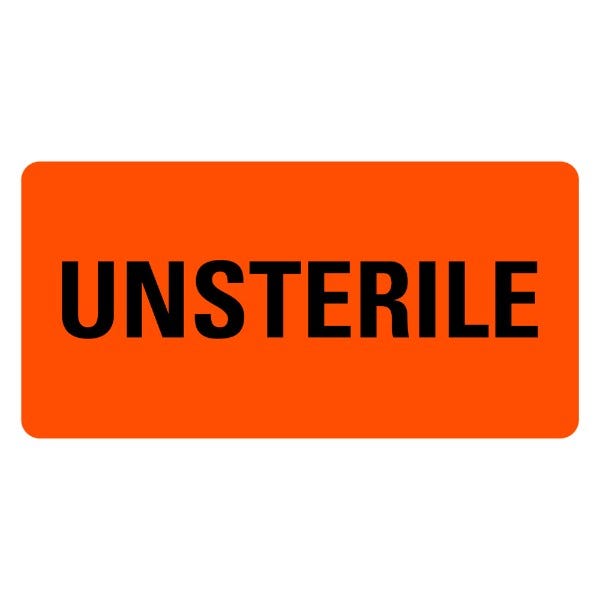 UNSTERILE Labels 2" x 1" Labels (500 labels)