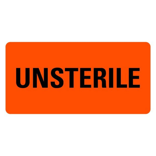 UNSTERILE Labels 2" x 1" Labels (500 labels)