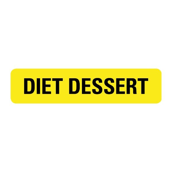 Diet Dessert Labels .375 x 1.625  (1000 labels)
