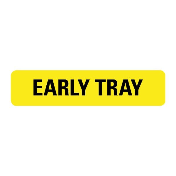Early Tray Labels .375 x 1.625  (500 labels)