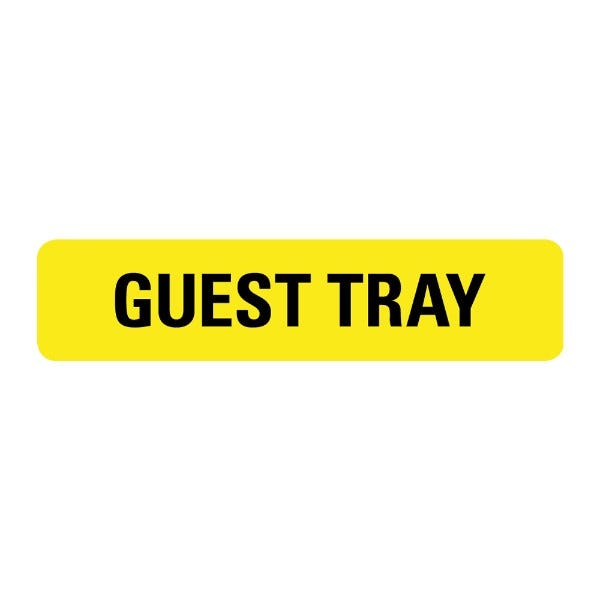 Guest Tray Labels .375 x 1.625  (500 labels)