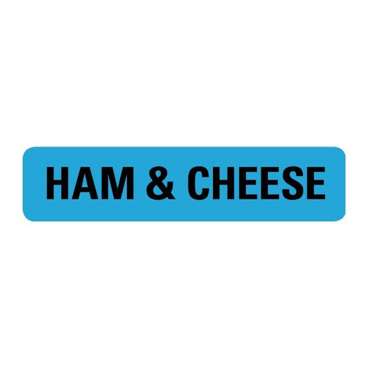 Ham and Cheese Food Service Medical Labels .375 x 1.625  (500 labels)