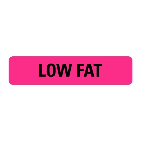 Low Fat Labels .375 x 1.625  (500 labels)