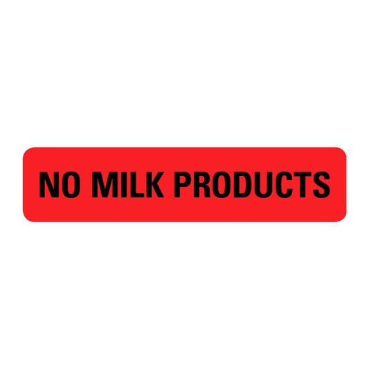 No Milk Labels .375 x 1.625  (500 labels)