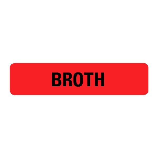 Broth Labels .375 x 1.625 inch (500 labels)
