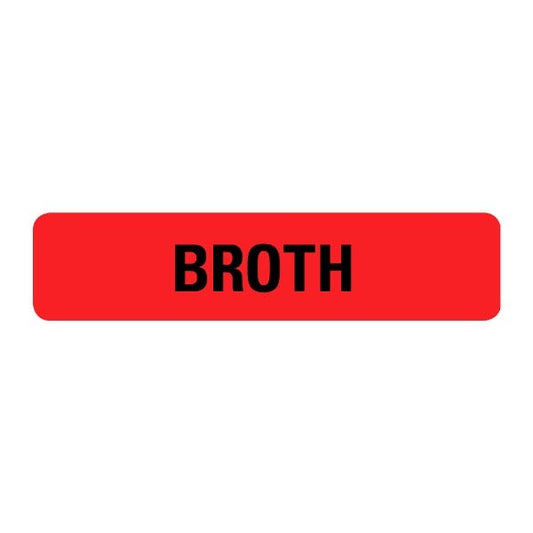 Broth Labels .375 x 1.625 inch (500 labels)