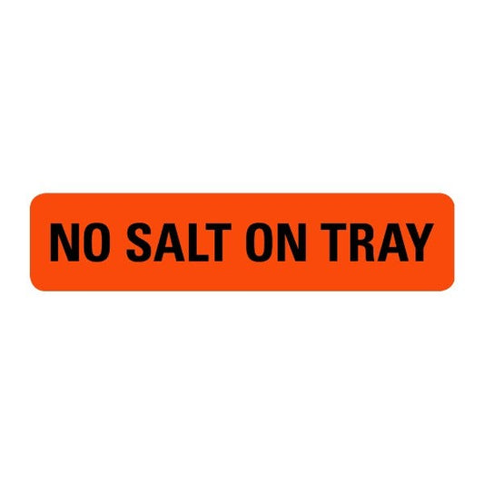 No Salt On Tray Food Service Medical Labels .375 x 1.625  (500 labels)