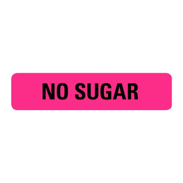 No Sugar Labels .375 x 1.625  (500 labels)