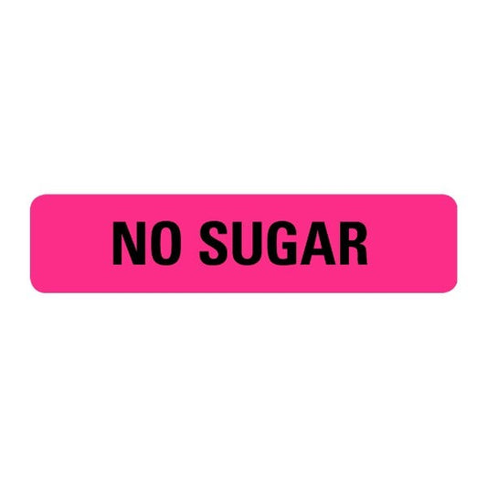 No Sugar Labels .375 x 1.625  (500 labels)
