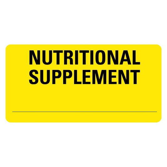 Nutritional Supplement Labels 2" x 1" Labels (500 labels)