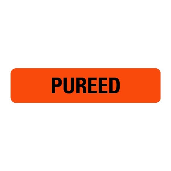 Pureed Food Service Medical Labels .375 x 1.625  (500 labels)