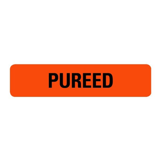 Pureed Food Service Medical Labels .375 x 1.625  (500 labels)