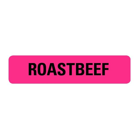 Roast Beef Food Service Medical Labels .375 x 1.625  (500 labels)