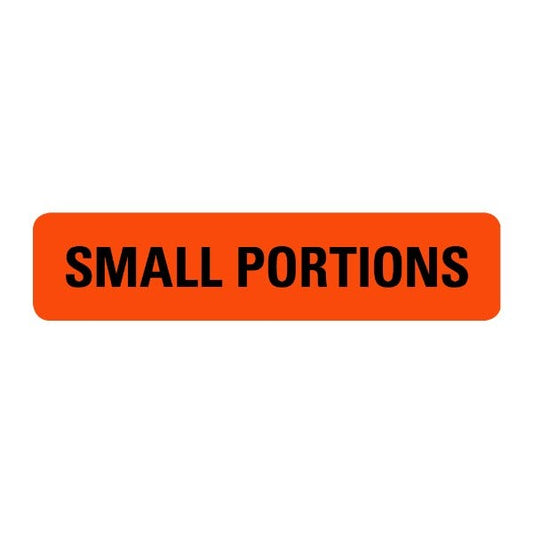 Small Portions Food Labels .375 x 1.625  (500 labels)