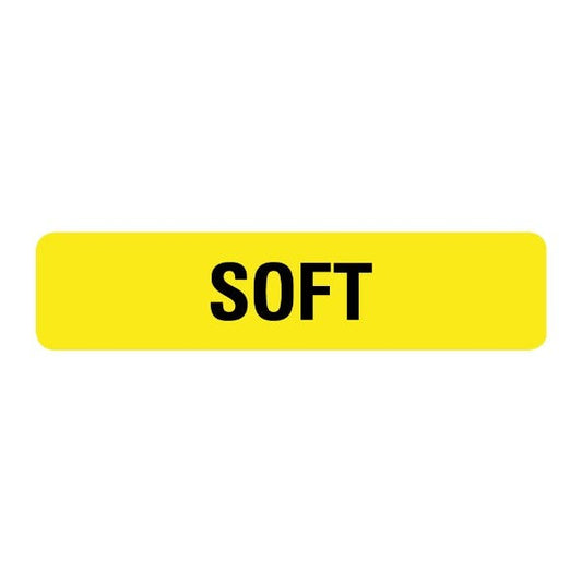 Soft Food Service Medical Labels .375 x 1.625  (500 labels)