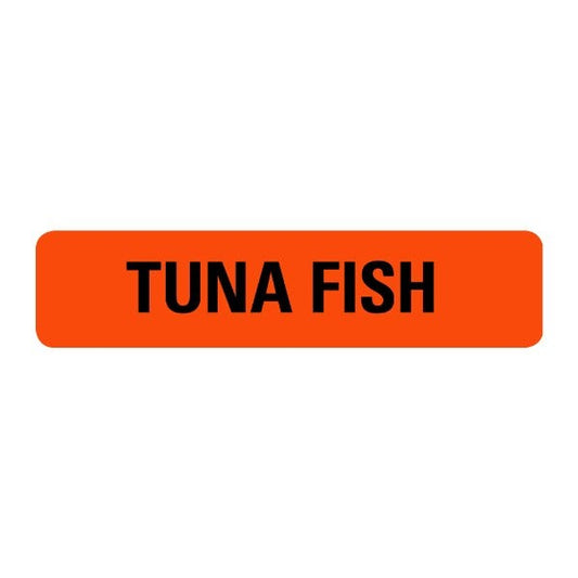Tuna Fish Food Hospital Labels .375 x 1.625  (500 labels)