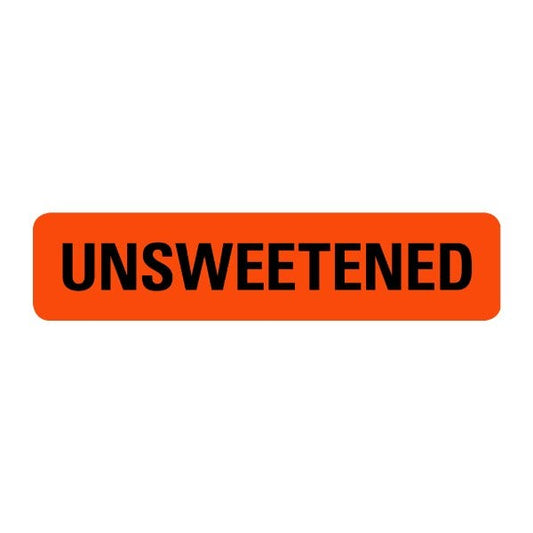 Unsweetened Food Service Medical Labels .375 x 1.625  (500 labels)