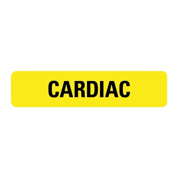 Cardiac Labels .375 x 1.625 inch (500 labels)