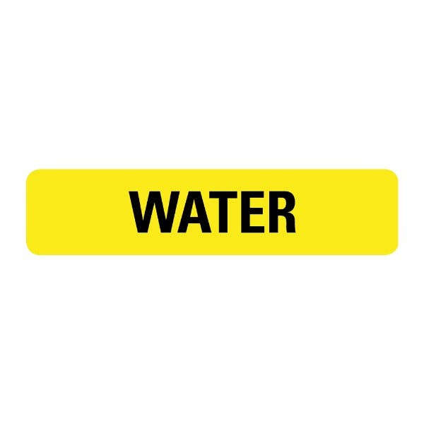 Water Medical Labels For Healthcare .375 x 1.625  (500 labels)
