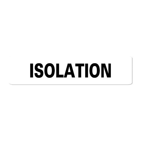 ISOLATION Infection Control Stickers .375 x 1.625  (500 labels)