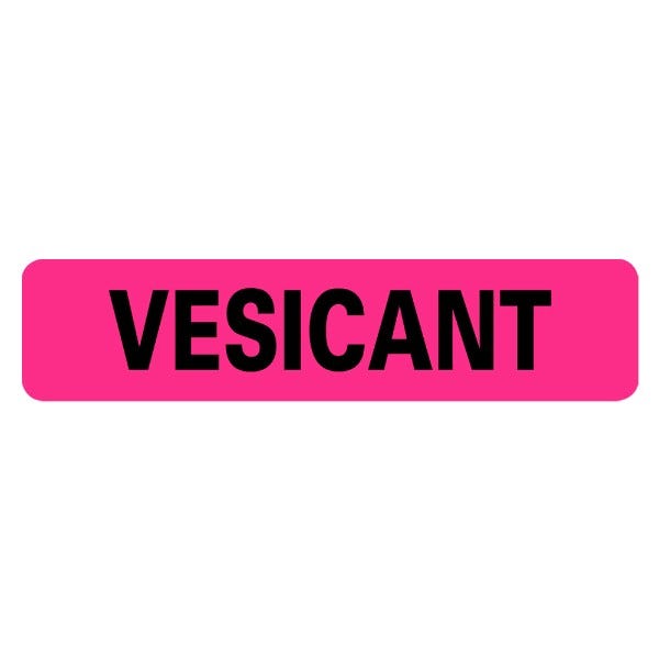 VESICANT Infection Control Medical Labels .375 x 1.625  (500 labels)