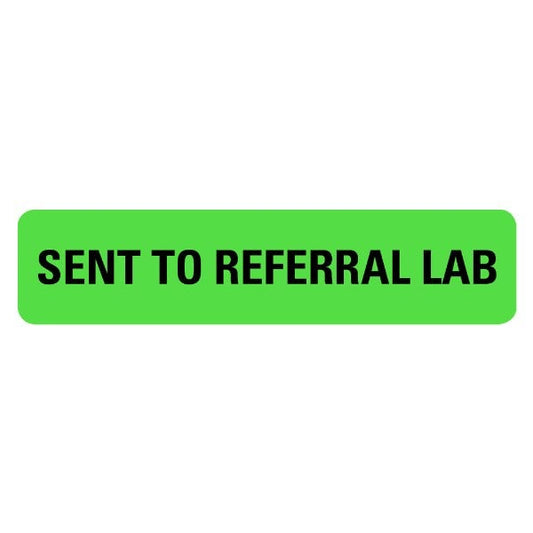 SENT TO REFERRAL LAB Medical Labels .375" x 1.625" Labels (500 labels)