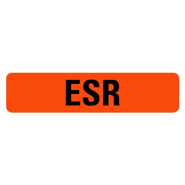 ESR Medical Labels .375" x 1.625" Orange Labels (500 labels)