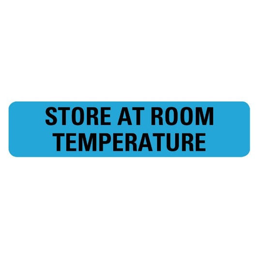 STORE AT ROOM TEMPERATURE Labels .375" x 1.625" labels (500 labels)