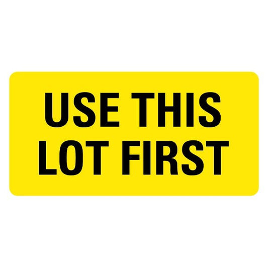USE THIS LOT FIRST Medical Labels 2" x 1" Labels (500 labels)