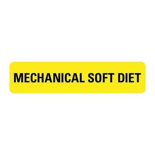 Mechanical Soft Diet Labels .375 x 1.625  (500 labels)