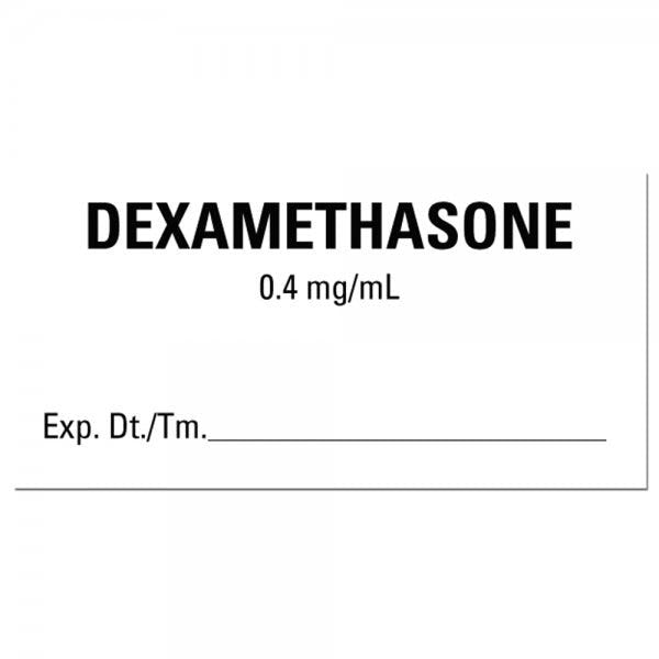2"x1" DEXAMETHASONE Medical Healthcare Labels 2" x 1" labels (500 labels)