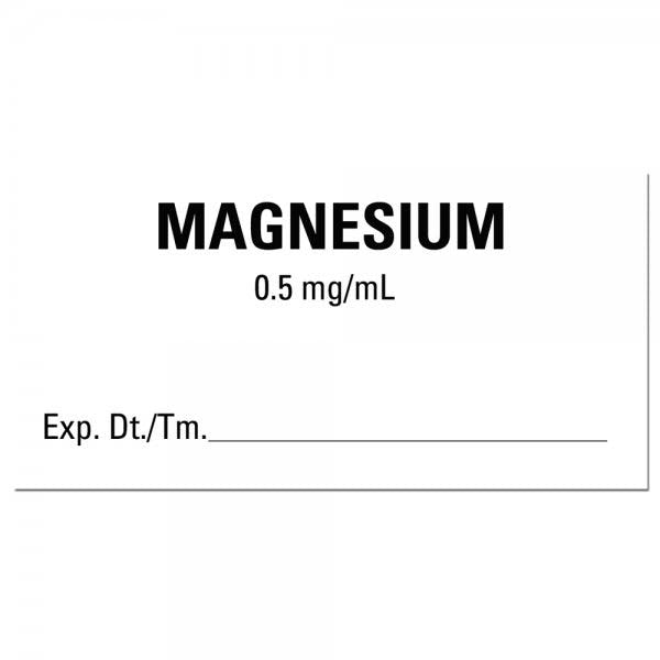 2"x1" MAGNESIUM Medical Labels 2" x 1" Labels (500 labels)